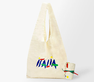 コットン製折りたたみエコバッグ