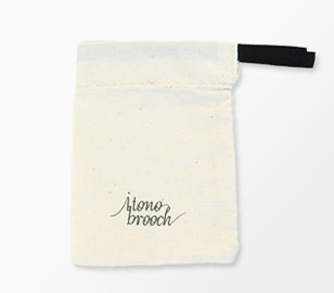 ミニサイズのアクセサリー用コットン巾着