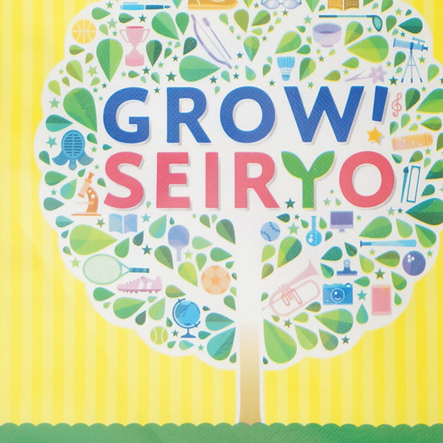 不織布オリジナルバッグのグラビア印刷部分を拡大した様子