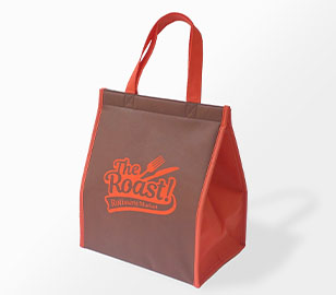 ツートンカラーの不織布保冷バッグ